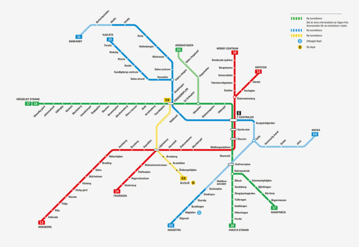 Nya tunnelbanekartan